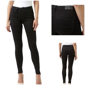 NWT Buffalo David Bitton Alexa Mid Rise Skinny Jeans Black Size 26